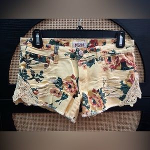 MUDD Juniors low rise denim shortie shorts - 3